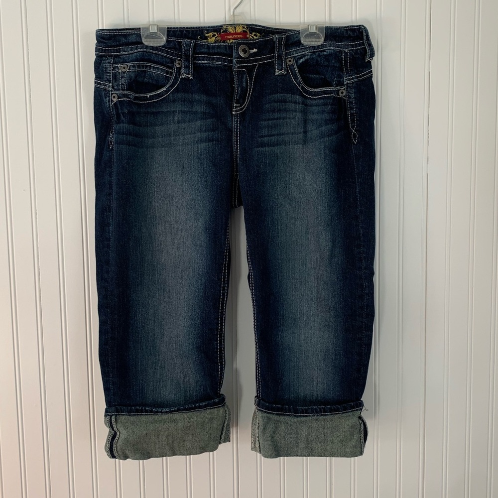 Denim capri pants